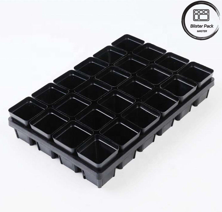 Piantone di plastica resistente 24 buchi Piantone per la coltivazione di piante succulente per giardini