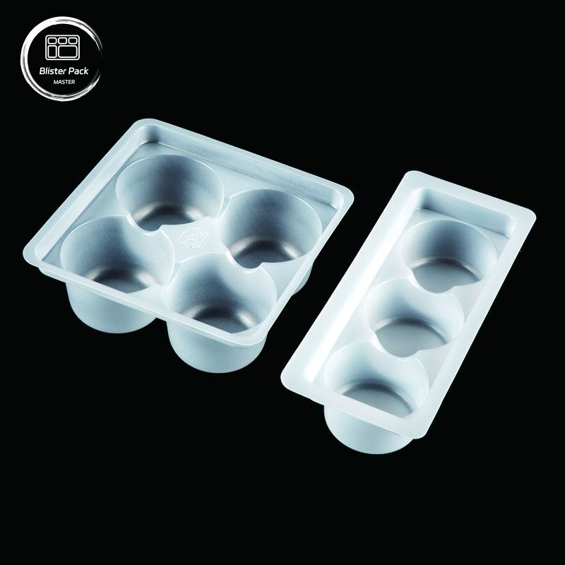 Piatto frigorifero in PP con divisori, imballaggio in plastica per mochi, gelati, bollette di riso, zuppe, gnocchi e snack