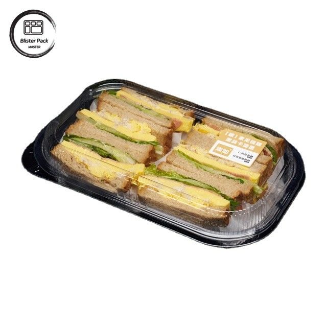 Scatola di torte in rotolo svizzero in PET trasparente personalizzata per confezioni per dessert e regali
