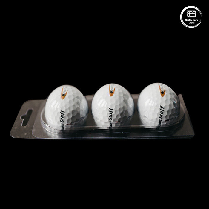 Imballaggi personalizzati in plastica trasparente a 12 bolle da golf, imballaggi per display all'ingrosso