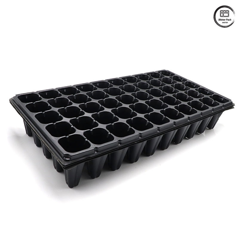 50/72-Taleta di semina in plastica a cellule, vasi per semina di cavoli per fiori e piante da vivaio