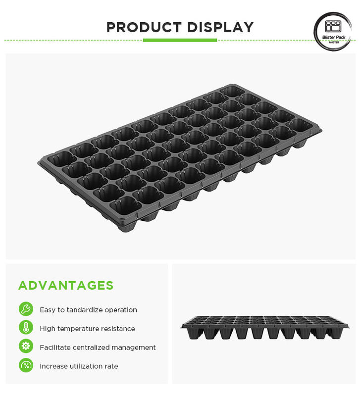 Tavolo di germinazione per sementi di plastica traspirante, da 50 cellule per la germinazione dei semi