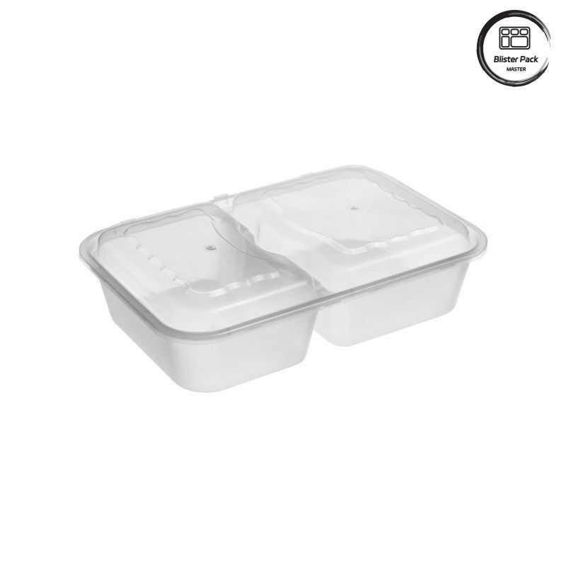 1-4 Compartimenti Scartato Scatola da pranzo nera Microonde Sicuro a prova di perdite progettazione per le necessità di imballaggio alimentare